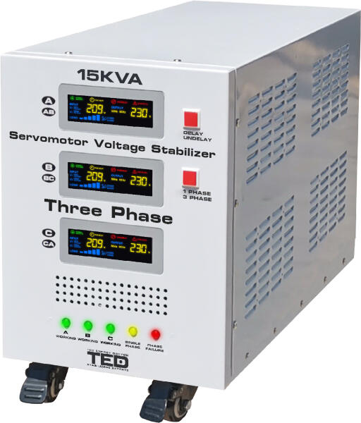 Stabilizator retea maxim 15KVA SVC cu servomotor trifazat TED000101