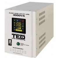 UPS pentru centrala termica pe lemne gaz TED Electric 3000VA 2100W utilizeaza 2 acumulatori neinclusi unda sinusoida pura TED001672